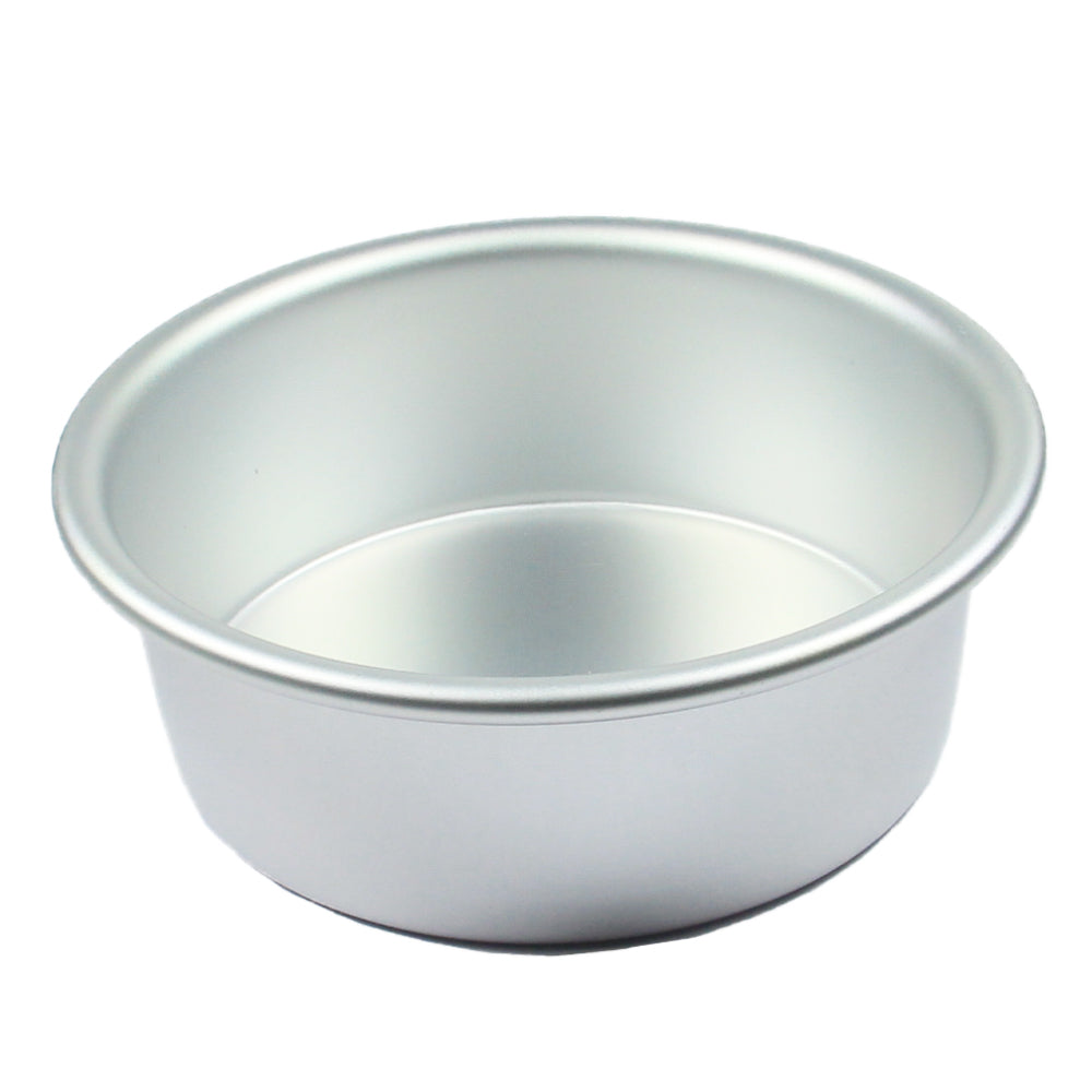 FineDecor Premium Aluminium Cake Pan/Mould, Round Shape (5 inch diameter * 2 inch height), FD 3015
