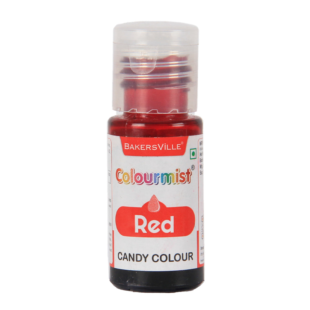 Colourmist Oil Candy Color for Chocolate & Oil Based Products, (Red), 20g