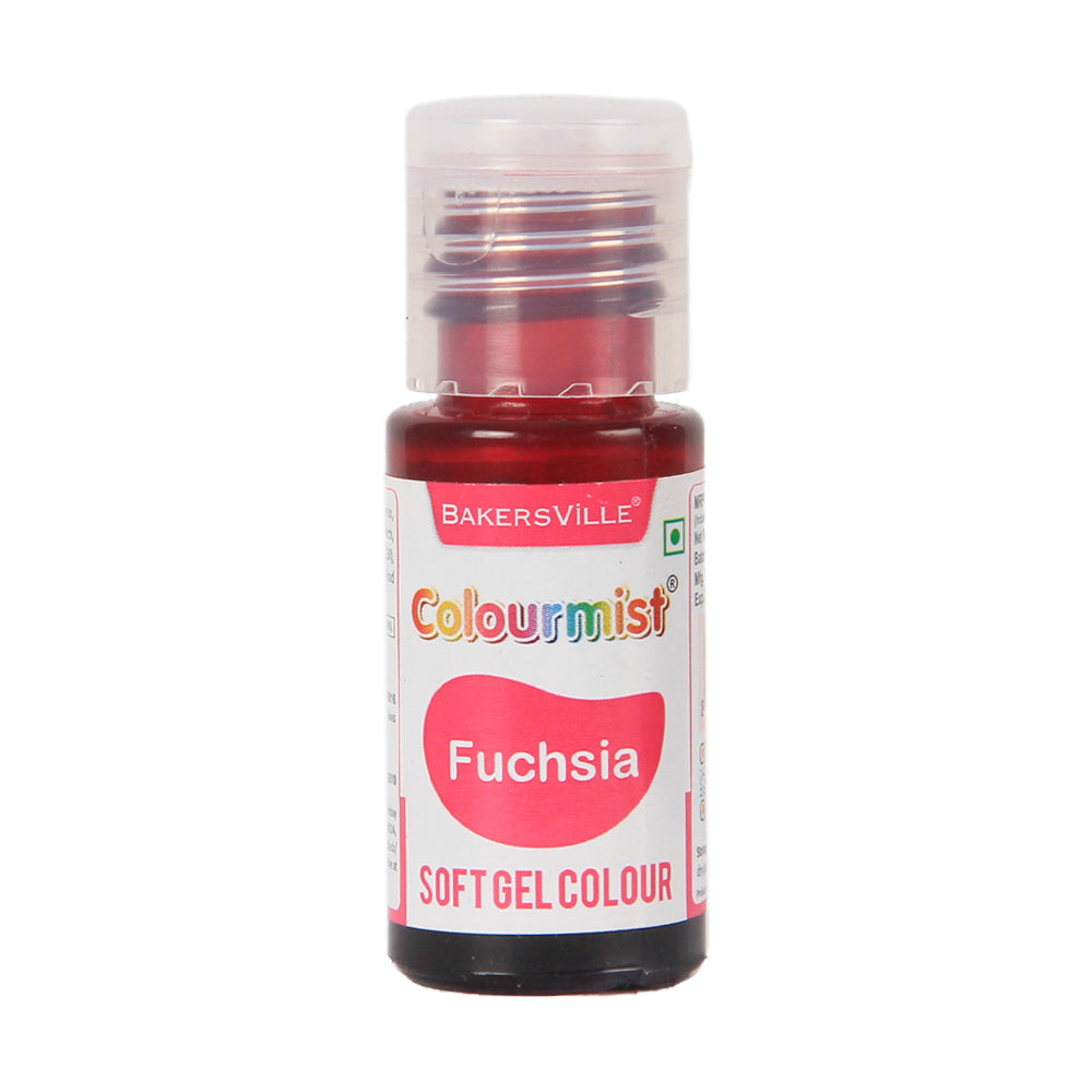 Colourmist Soft Gel Paste Food Color, (Fuchsia), 20g | Edible Gel Colour For Fondant / Dessert / Baking |