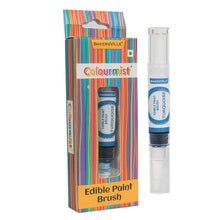 Load image into Gallery viewer, Colourmist Edible Paint Brush With Vibrant Colour Paint ( Turquoise ) | Food Colour Paint Brush For Dessert | 1pc

