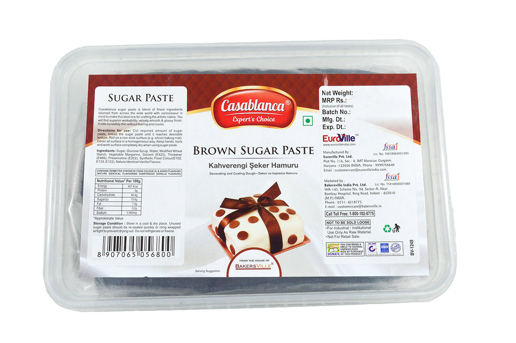 Casablanca Sugar Paste Brown , 1 Kg