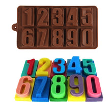 Load image into Gallery viewer, FineDecor Silicone Chocolate Mould Numeric Chocolate / Chocolate Number Candy Mold Ice Cube Tray - FD 3436
