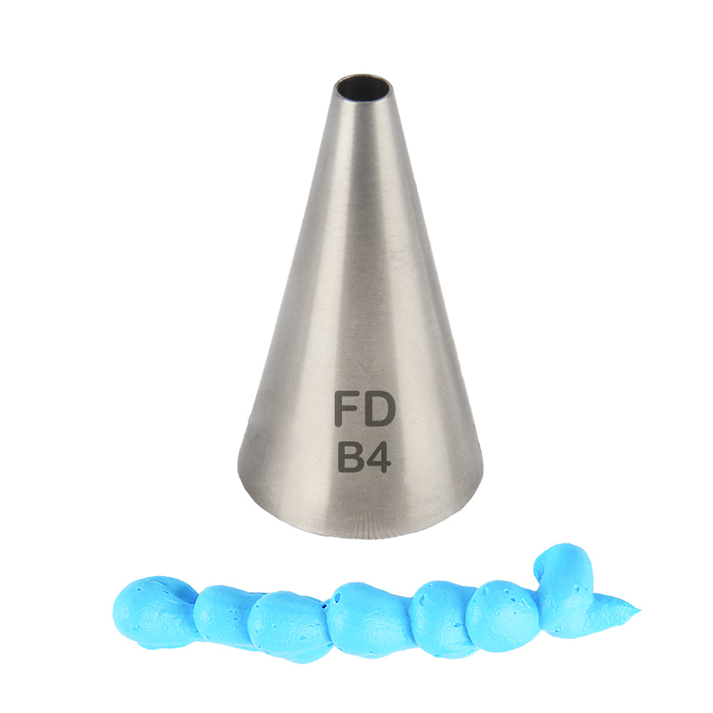 FineDecor Large Piping Tip, Stainless Steel Icing Piping Nozzle Tip, Cake Decorating Tools Cream Puff Decor Pastry Icing Tool for Baker, 1psc (B4)