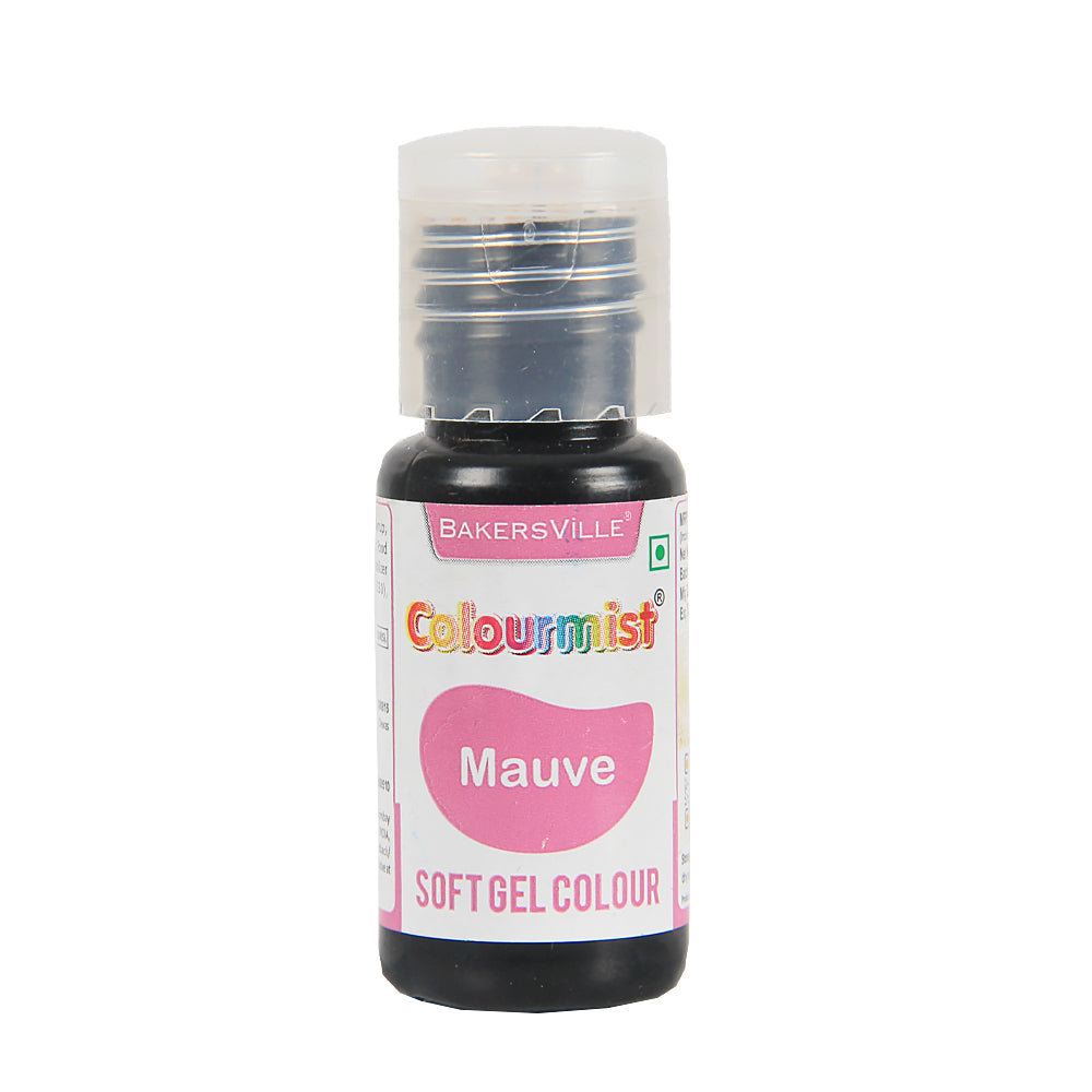 Colourmist Soft Gel Paste Food Color, ( Mauve ), 20g | Edible Gel Colour For Fondant / Dessert / Baking |