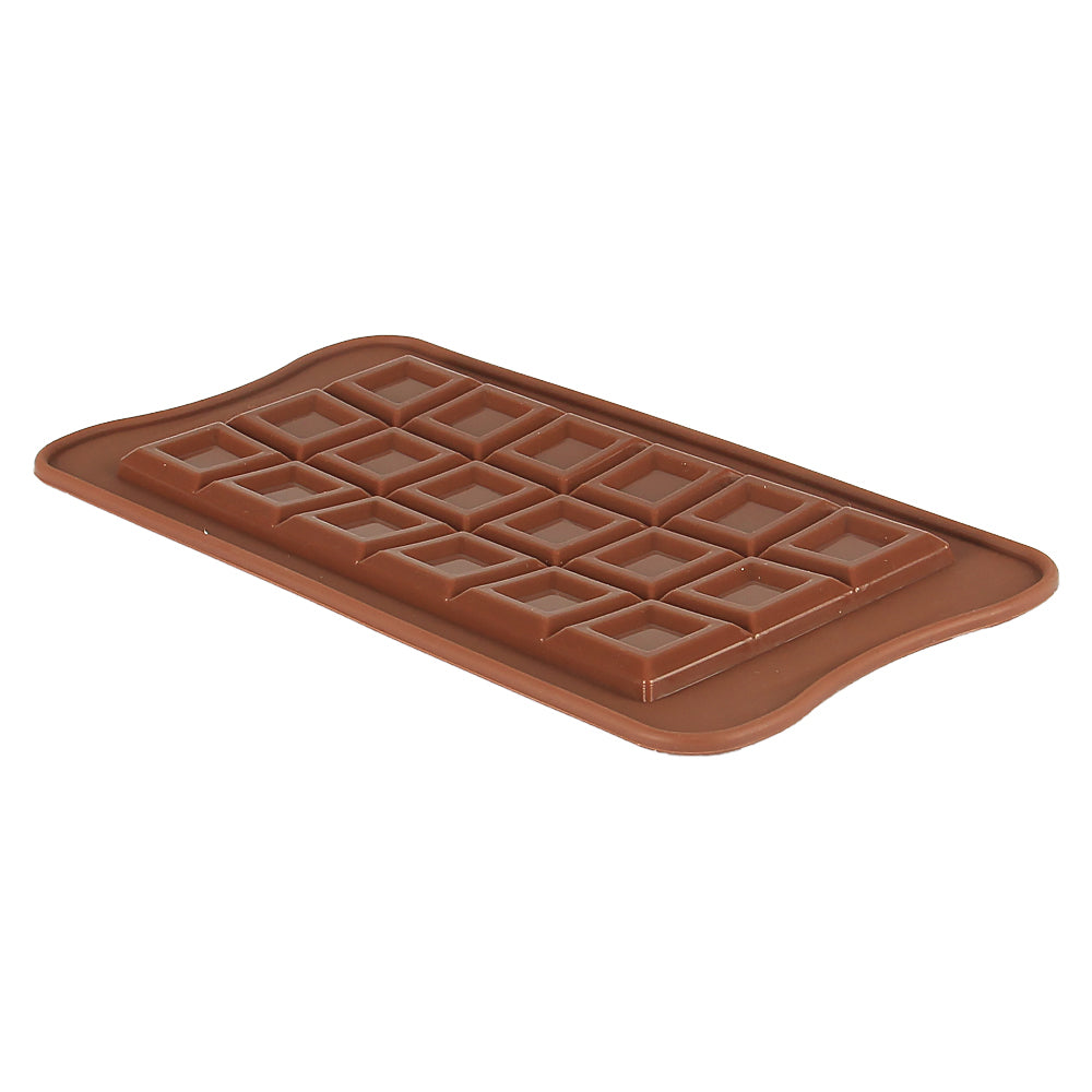 Finedecor Silicone Chocolate Bar Shape Small Chocolate Mould - FD 3157, (18 Cavities)