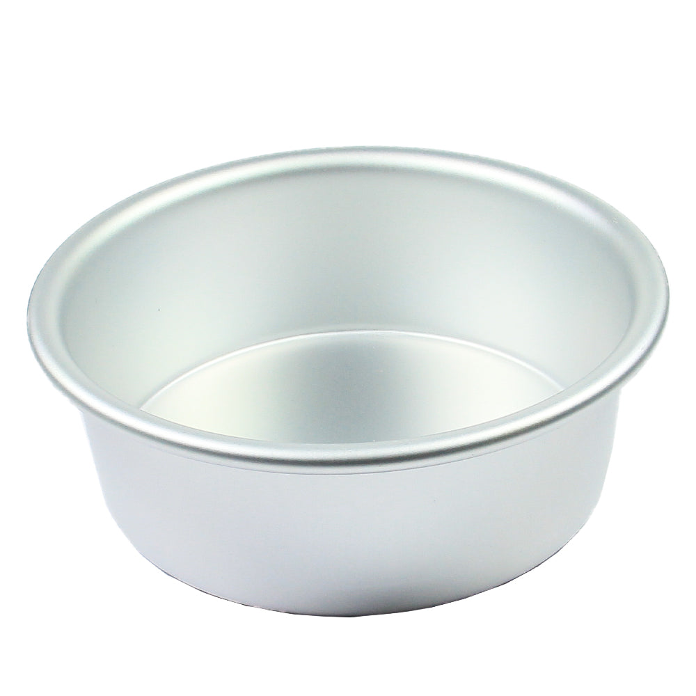 FineDecor Premium Aluminium Cake Pan/Mould, Round Shape (8 inch diameter * 3 inch height), FD 3018
