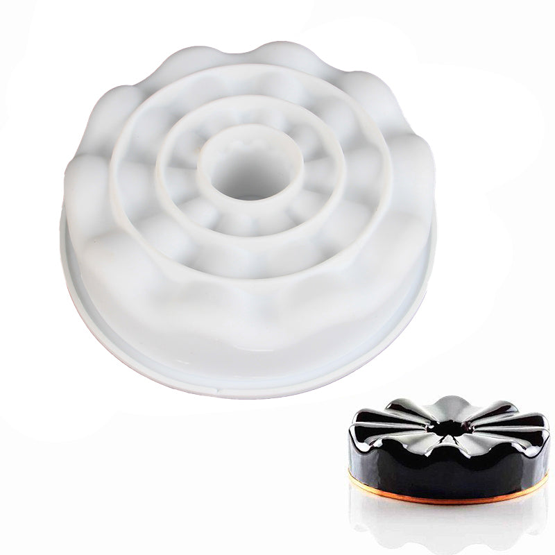 FineDecor Shuttlecock Shape Silicone Mousse/Pinata Cake Mould, Shuttlecock Mould, Non-stick Mould Tray for Baking, Dessert, Biscuit and Soap, FD 3173