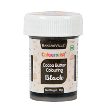 Load image into Gallery viewer, Colourmist Edible Cocoa Butter Colouring ( Black ), 20g | Cocoa Butter Color For Chocolate, Icing, Airbrush, Gum paste | Black, 20g
