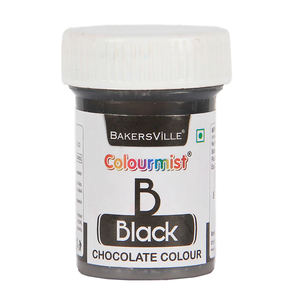 Colourmist Edible Chocolate Powder Colour, (Black), 3g