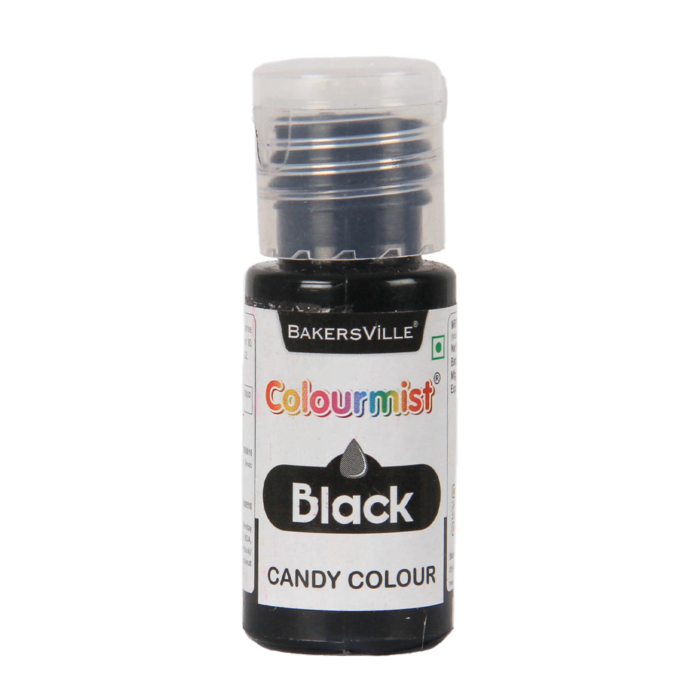 Colourmist Oil Candy Color for Chocolate & Oil Based Products, (Black), 20g