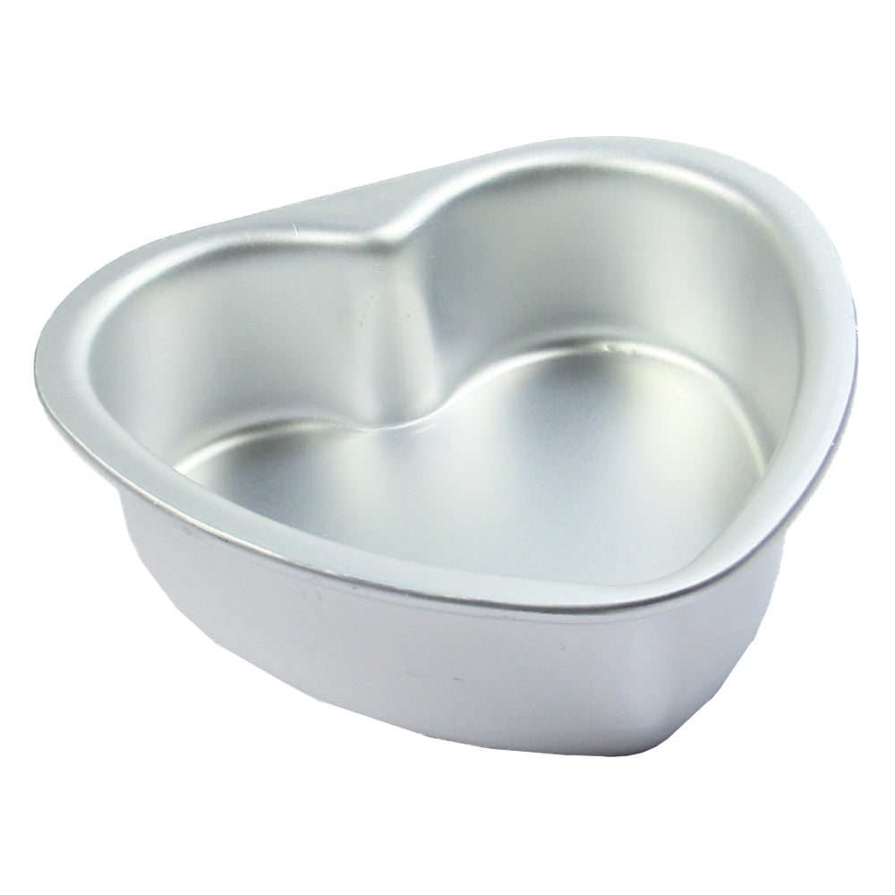 FineDecor Premium Aluminium Cake Pan/Mould, Heart Shape (5 inch diameter * 1.5 inch height), FD 3021