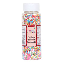 Load image into Gallery viewer, Bakersville Combo Of Wow Confetti Confeito Rainbow Vermicelli 125g, Chocoville Chocolate Syrup 200g
