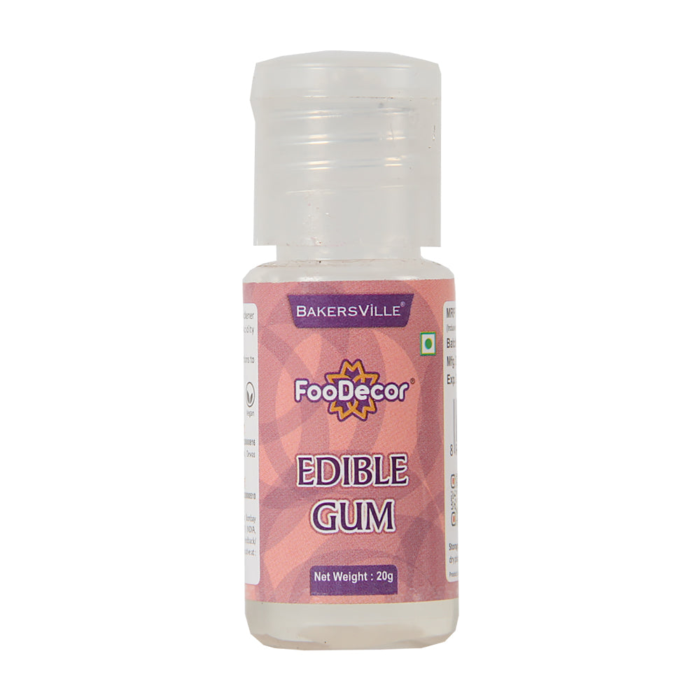 FooDecor Edible Gum / Edible Glue / Edible Adhesive For Food Fondant Baking  Cake Glue, 20g