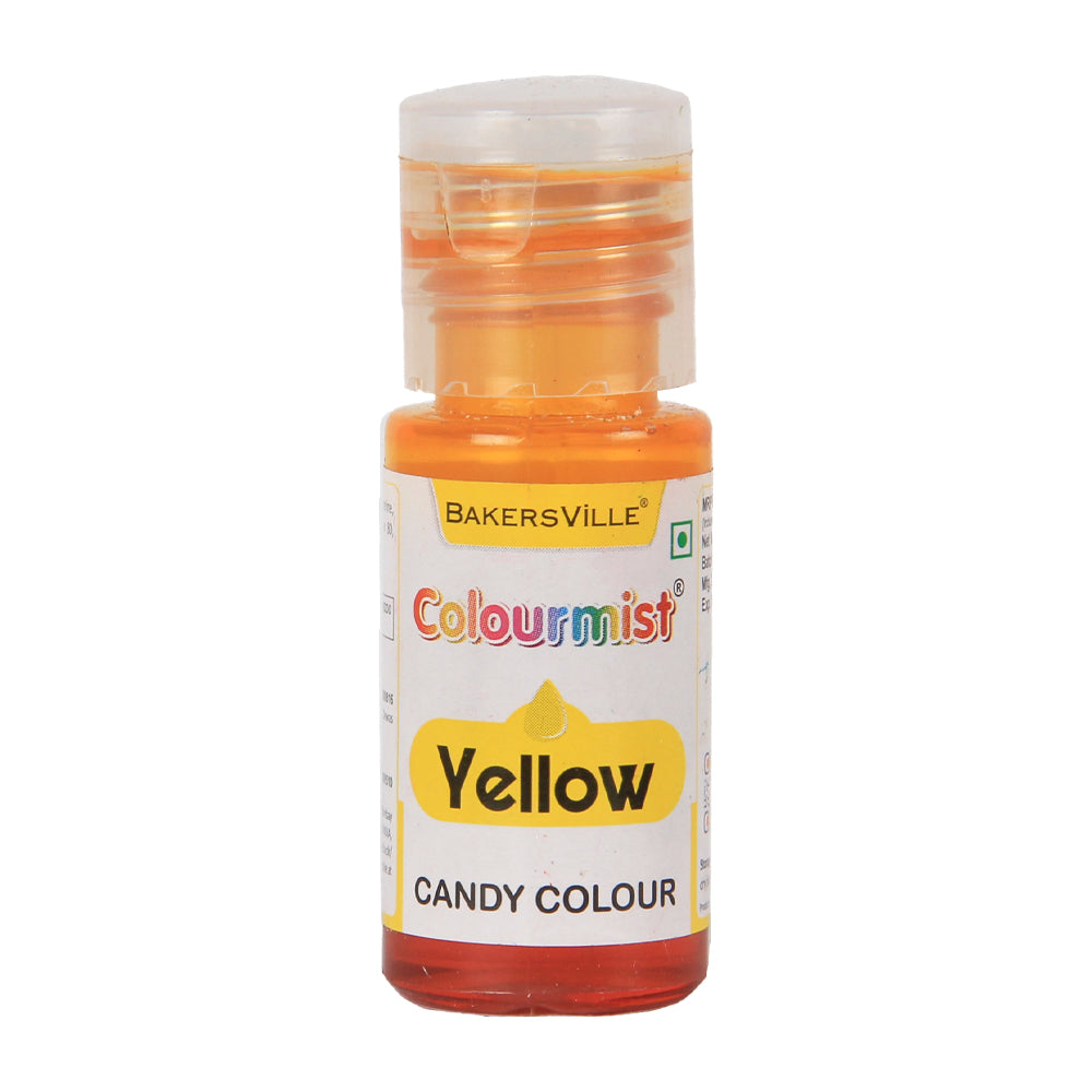 Colourmist Oil Candy Color for Chocolate & Oil Based Products, (Yellow), 20g