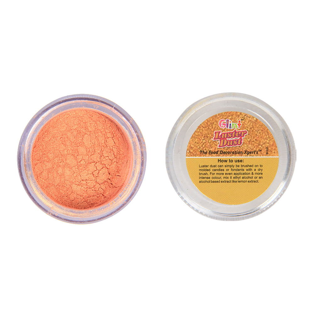 Glint Edible Luster Dust (Rose Gold), 5g | Pearl Dust | Edible Sparkle Dust | Edible Product for Cake Decor | Glittering Shiner Dust | Rose Gold - 5g
