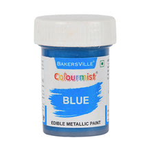 Load image into Gallery viewer, Colourmist Edible Metallic Paint (Blue), For Cake / Icing / Fondant / Craft, 20g
