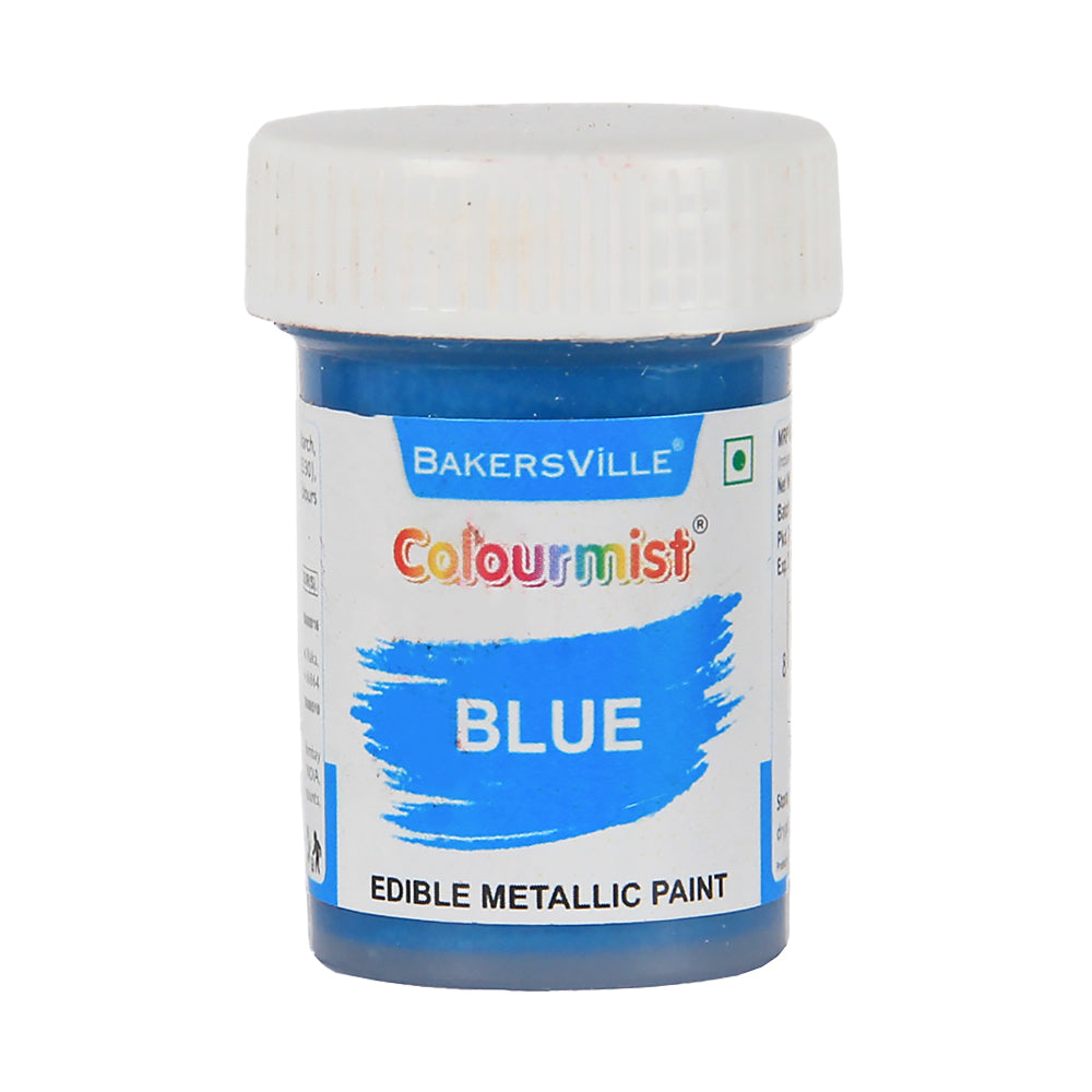 Colourmist Edible Metallic Paint (Blue), For Cake / Icing / Fondant / Craft, 20g