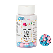 Load image into Gallery viewer, Glint Dual Tone Pearl Balls for Cake Decoration ( 10mm ) ( Blue &amp; Pink ), 75g | Dual Colour Cake Sprinkle For Cake Decoration | 75g
