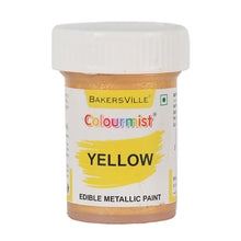 Load image into Gallery viewer, Colourmist Edible Metallic Paint (Yellow), For Cake / Icing / Fondant / Craft, 20g
