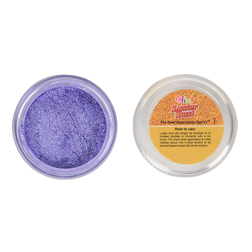 Glint Edible Luster Dust ( Violet ), 5g | Pearl Dust | Edible Sparkle Dust | Edible Product for Cake Decor | Glittering Shiner Dust | Violet - 5g
