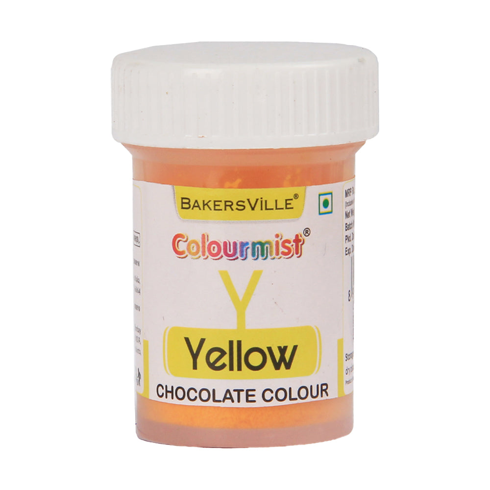 Colourmist Edible Chocolate Powder Colour, (Yellow), 3g