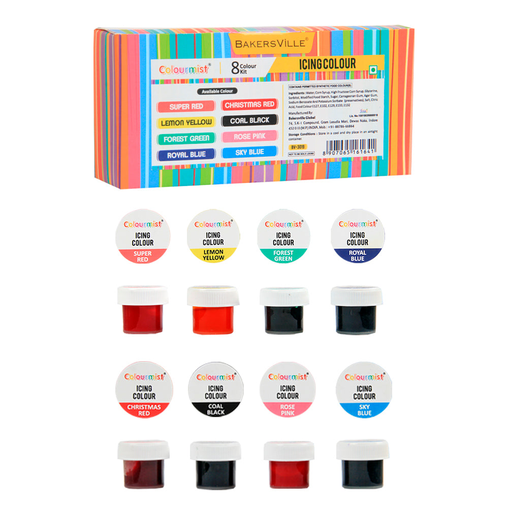 Colourmist Icing Colour Kit (8pcsx25g Each)