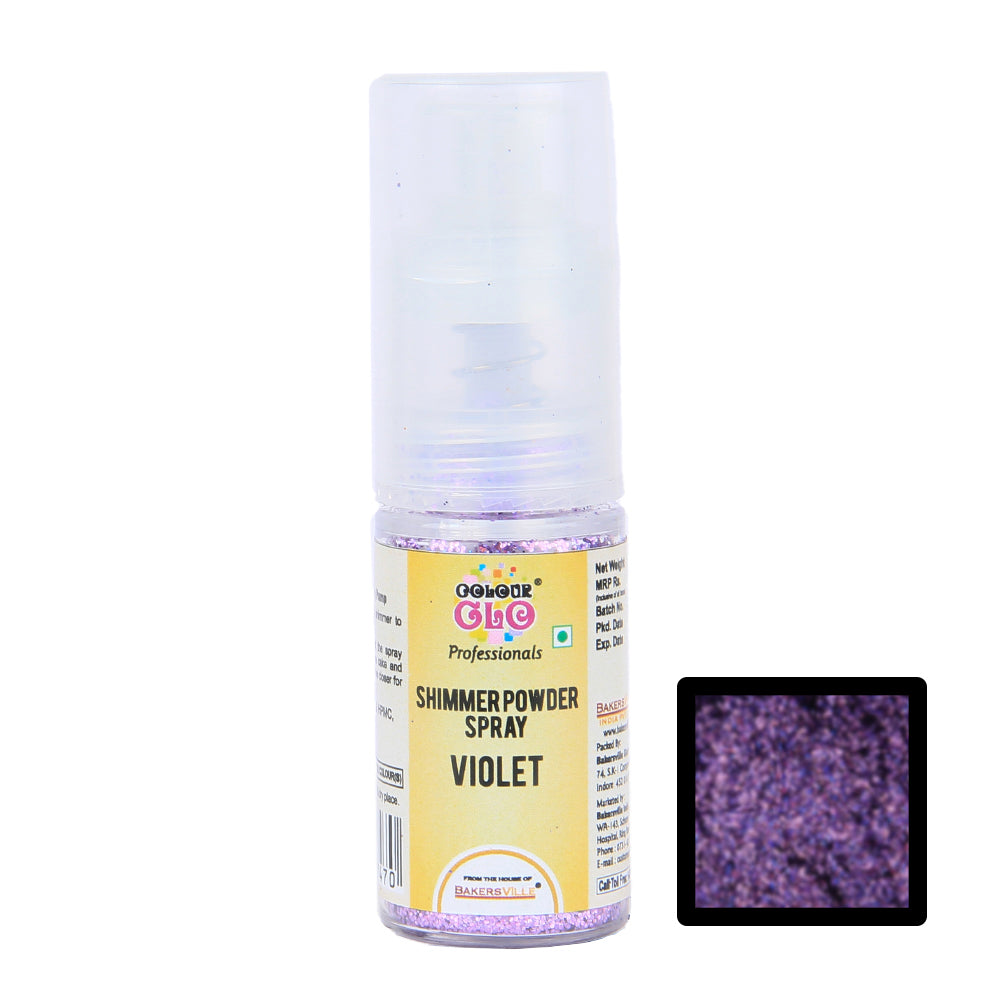 ColourGlo Edible Shimmer Powder Spray (Violet), 5g
