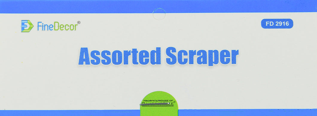 FINEDECOR ASSORTED SCRAPER, SET OF 4 - FD 2916 (PACK OF 1)