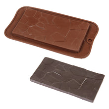 Load image into Gallery viewer, FineDecor Silicone Mould Cracked Chocolate Bar Shape Mould | Candy Mould | Jelly Mould | Baking Silicon Bakeware Mold | FD 3533
