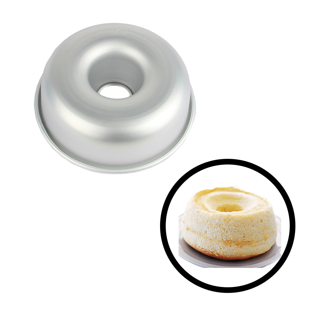 FineDecor Cake Anodized Aluminum Ring Mould Pan / Bundt Cake Mould, Silver, 7 Inch, FD 3118