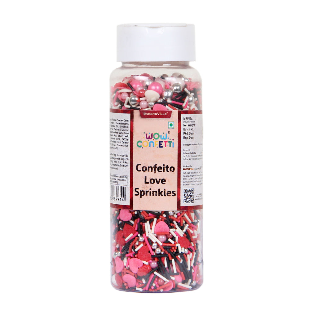 Wow Confetti Confeito Love Sprinkles Mix, 125g