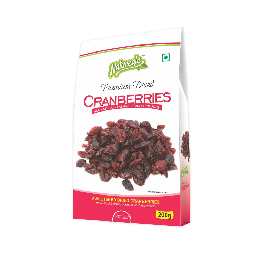 Natureale Premium Dried Cranberries (Fat & Cholestrol Free), 200 gm