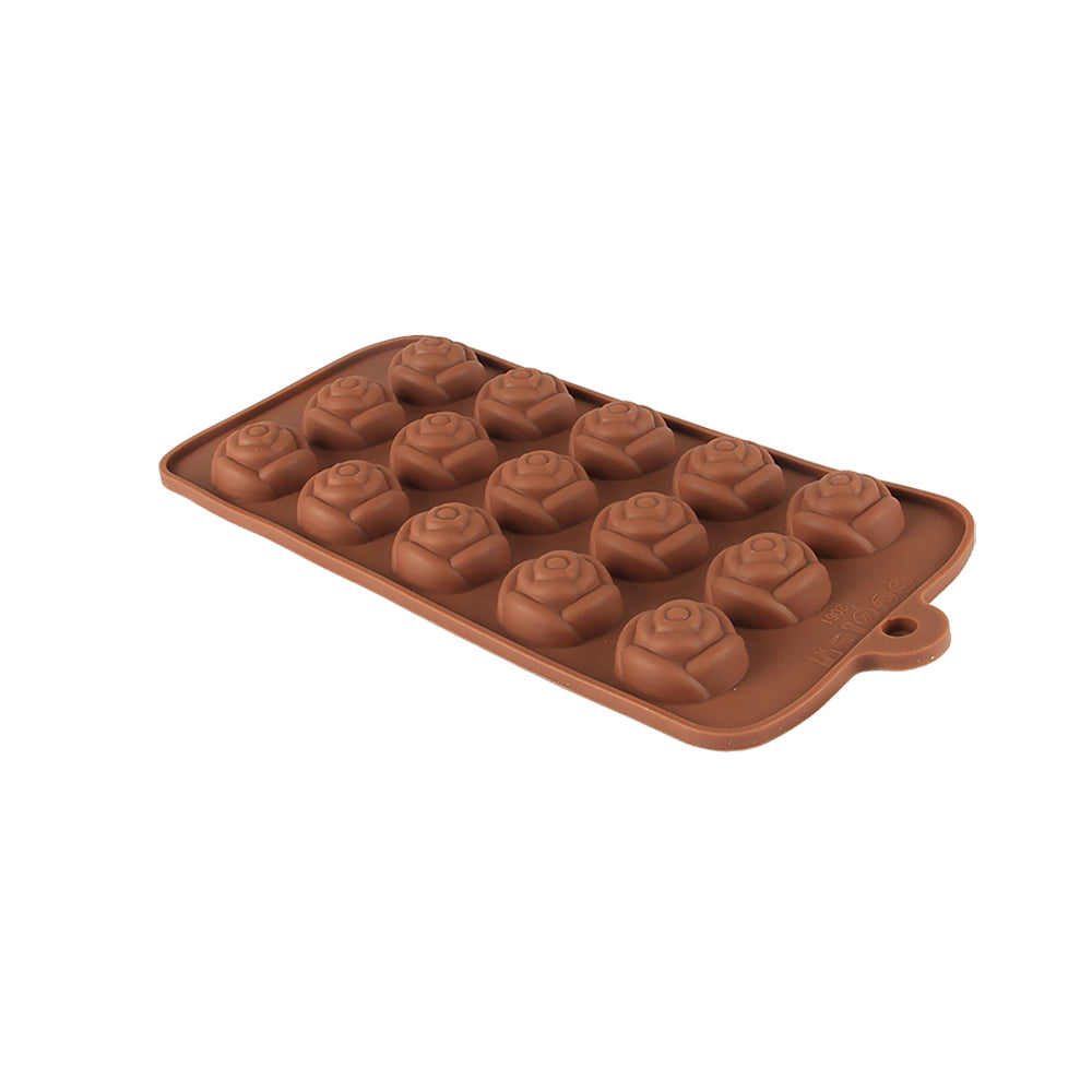 Finedecor Silicone Rose Design Chocolate Mould - FD 3143, (15 Cavities)