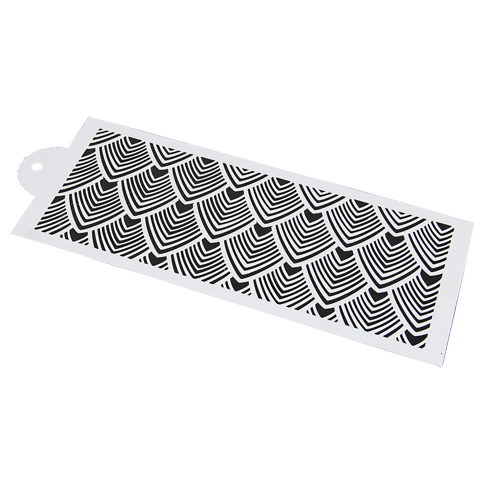 FineDecor Reusable Cake Decorating Stencil | Spray Floral Cake Mould | Wedding Cake Stencil | Cake Border Side Decoration Tool | FD 3325