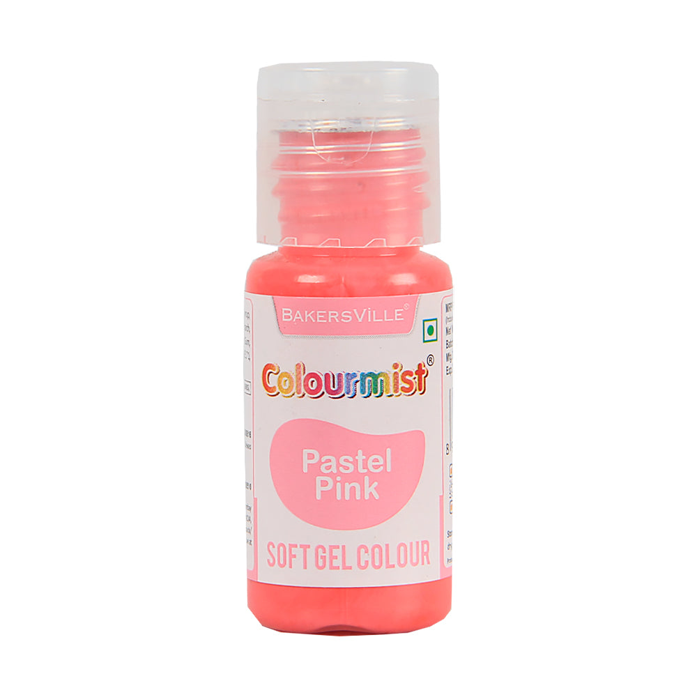 Colourmist Soft Gel Paste Food Color, ( Pastel Pink ), 20g | Edible Gel Colour For Fondant / Dessert / Baking |