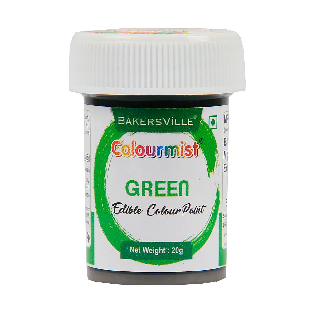 Colourmist Edible Colour Paint ( Green ), 20g | Food Paint Colour For Cake / Icing / Fondant / Craft | 20g