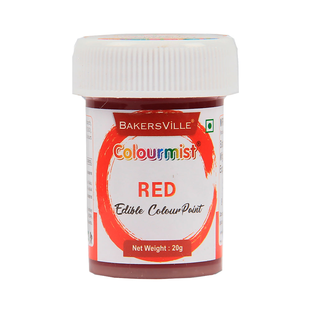 Colourmist Edible Colour Paint ( Red ), 20g | Food Paint Colour For Cake / Icing / Fondant / Craft | 20g