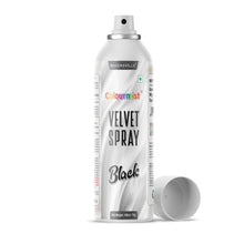 Load image into Gallery viewer, Colourmist Velvet Spray ( Black ), 100ml | Premium Cocoa Velvet Butter Spray Color for Frozen Dessets &amp; Cakes | ( Black ) | 100ml
