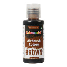 Load image into Gallery viewer, Colourmist Edible Concentrated Vibrant Airbrush Colour (BROWN), 50g  | Airbrush Colour For Cakes, Choclate, Fondant, Icing and more | BROWN, 50g
