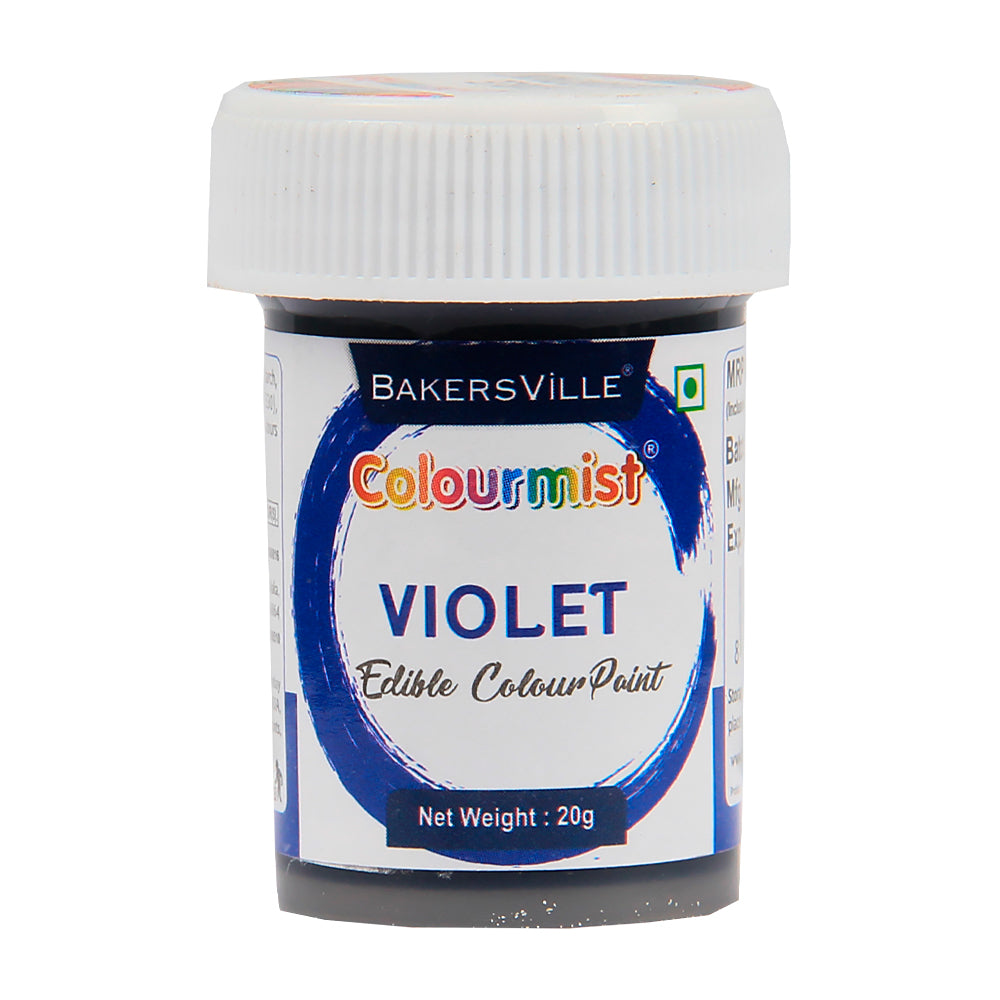 Colourmist Edible Colour Paint ( Violet ), 20g | Food Paint Colour For Cake / Icing / Fondant / Craft | 20g