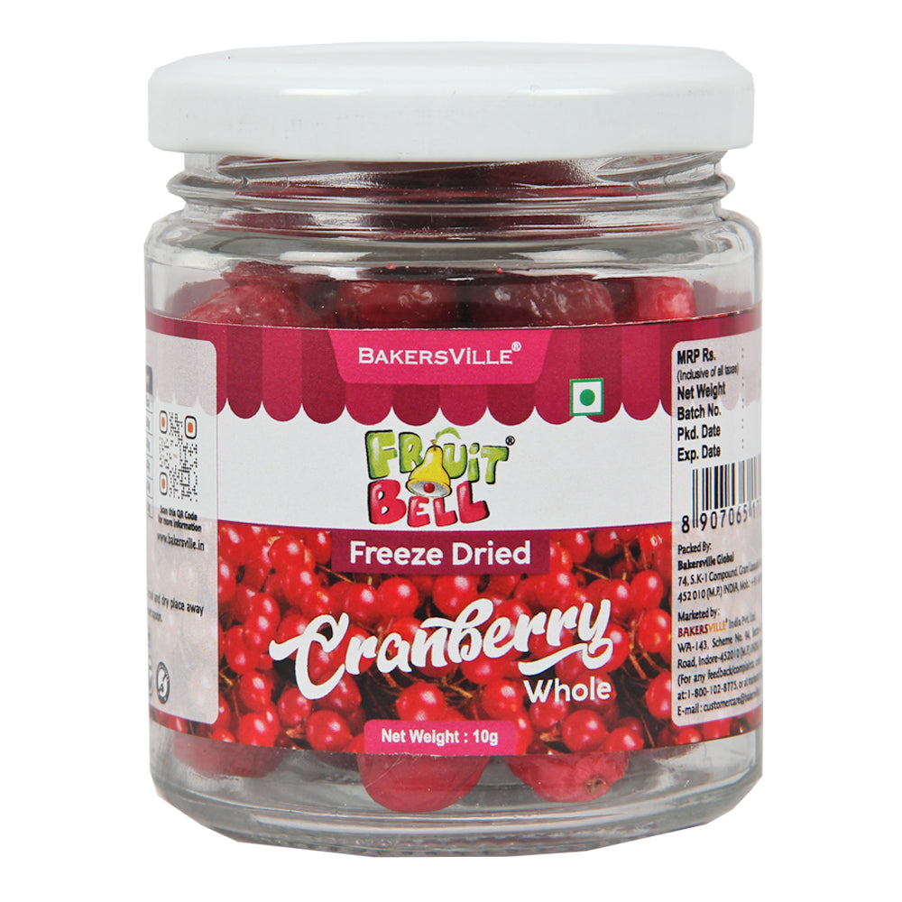 Fruitbell Freeze Dried Whole Cranberry, 10g