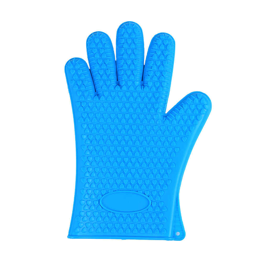 FineDecor Cooking Oven Heat Resistant Rubber Silicone Kitchen Hand Gloves Pack Of 1 Pair - FD 3400