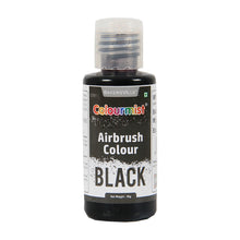 Load image into Gallery viewer, Colourmist Edible Concentrated Vibrant Airbrush Colour (BLACK), 50g | Airbrush Colour For Cakes, Choclate, Fondant, Icing and more | BLACK, 50g

