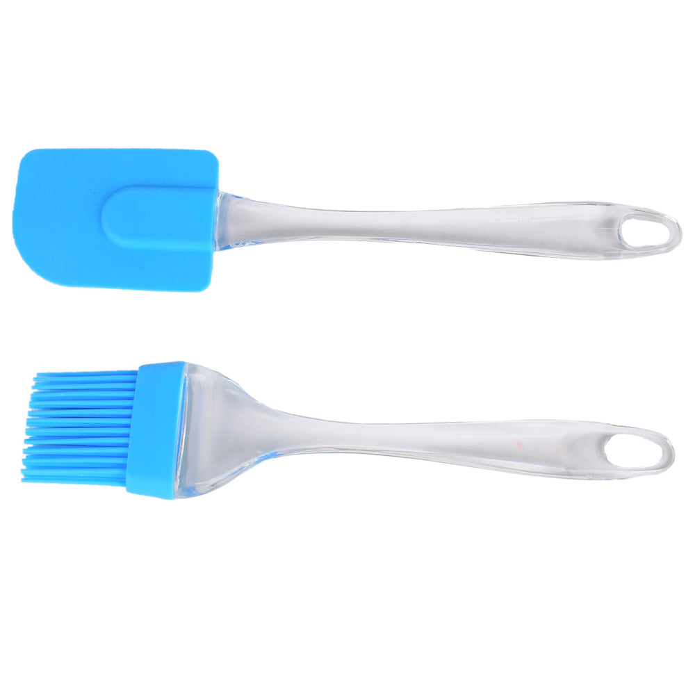 FineDecor Spatula and Pastry Brush Set, Oil Brush for Cooking, Silicon Brush for Kitchen, FD 3058