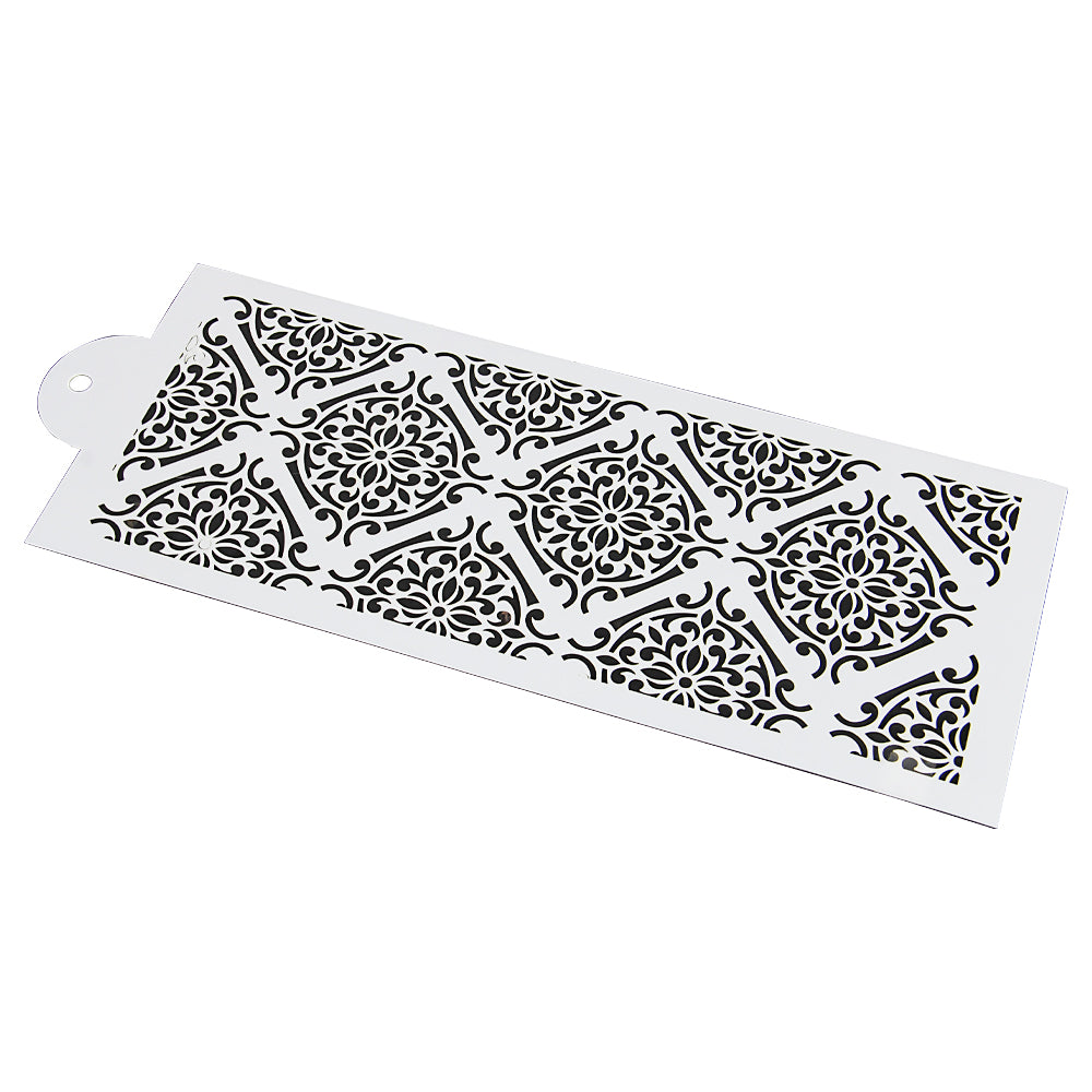 FineDecor Reusable Cake Decorating Stencil | Spray Floral Cake Mould | Wedding Cake Stencil | Cake Border Side Decoration Tool | FD 3323