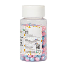 Load image into Gallery viewer, Glint Dual Tone Pearl Balls for Cake Decoration ( 7mm ) ( Blue &amp; Pink ), 75g | Dual Colour Cake Sprinkle For Cake Decoration | 75g
