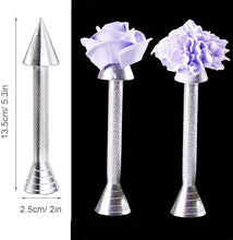 Load image into Gallery viewer, FineDecor Suger Craft Flower Lifter &amp; Flower Nail Combo, Durable for Cake Decorating for Sugar Paste &amp; Chocolate (FD 2939 &amp; FD 3211)
