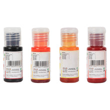 Load image into Gallery viewer, Colourmist Soft Gel Concentrated Color 20g each, Pack of 4(Burgundy, Yolk Yellow, lemon Yellow, Super Red), gel Colour For Fondant, Dessert, Baking
