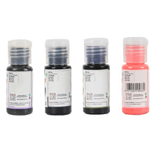 Load image into Gallery viewer, Colourmist Soft Gel Concentrated Color 20g each, Pack of 4 Colours(Lavender, Vibrant Black, Olive Green, Pastel Pink) Gel Colour For Fondant, Dessert
