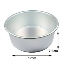 Load image into Gallery viewer, FineDecor Premium Aluminium Cake Pan/Mould, Round Shape (6 inch diameter * 3 inch height), FD 3016
